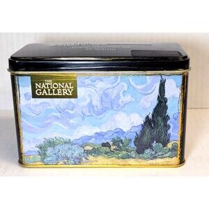 National Gallery English Afternoon Tea w/ Tin Van Gogh Wheatfield of Cypresses